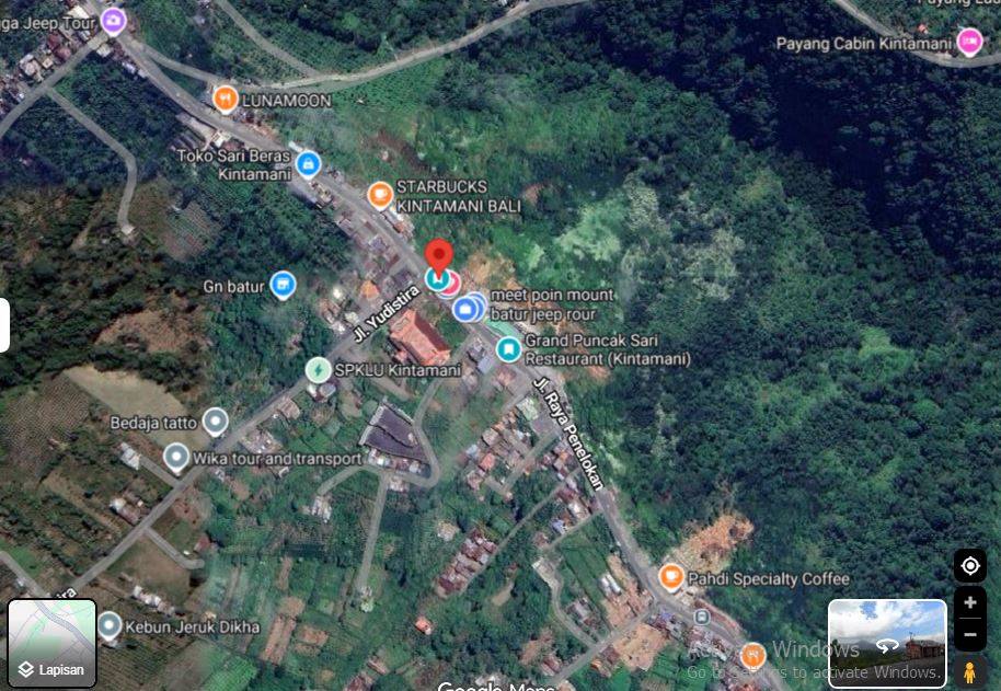 map bali jeep batur