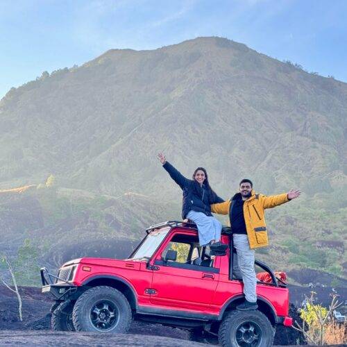 black lava Mt batur
