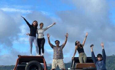 black sand mount batur